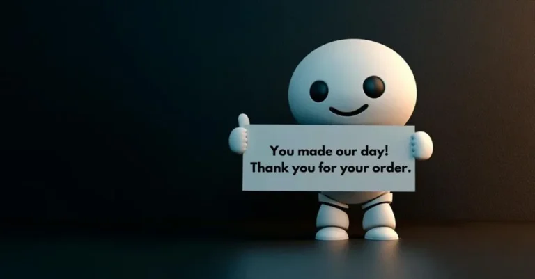 thank you for your order